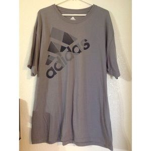 Adidas Gray/tan Tee Shirt 2XL
